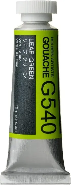 G540 Holbein Artists Gouache Leaf Green 15ml A 15 Ml Tube