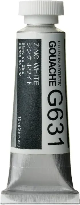 G631 Holbein Artists Gouache Zinc White 15ml A 15 Ml Tube