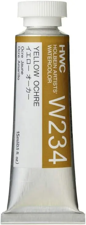 Hbw234 Holbein Artists Watercolor 15ml Tube Yellow Ochre W234 15 Ml