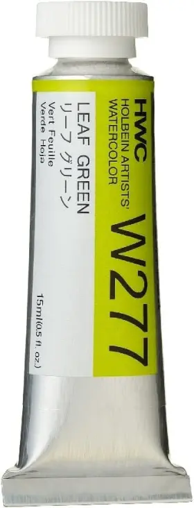 W277 Holbein Artists Watercolor 15ml Tube Leaf 0.5 Fl Oz Pack Of 1 Green