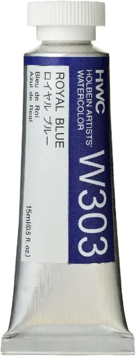 W303 Holbein Artists Watercolor 15ml Tube Royal Blue 15 Ml
