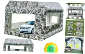 Camouflage-1 Hongmeida Us Inflatable Paint Booth Portable 13x11x8.2ft Spray Tent Car
