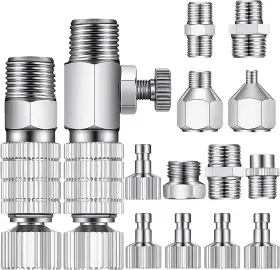 Adapter-0474 Hotop Airbrush Adapter Quick Disconnect Release Connector Fitting Hose Set Kit