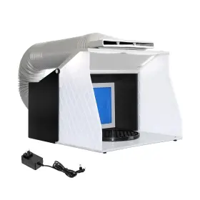 Asb-01 Hotorda Airbrush Spray Booth Portable Paint With Dual Fan