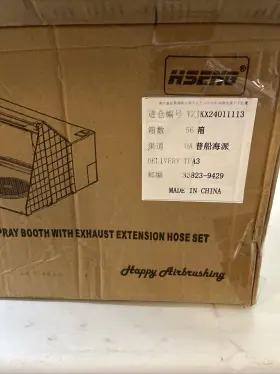 239781 Hseng Portable Air Brush Paint Spray Booth With Exhaust Extension Hose Set #2