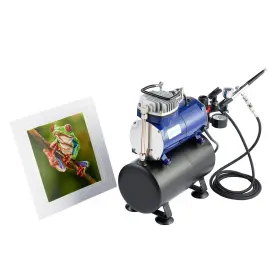 Hseng 974413220055 Multi-purpose Airbrush Kit With A 1/5 Hp Single Cylinder Piston Low Noi #2
