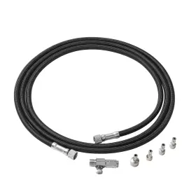 Hseng 974413220178 6 Feet Nylon Braided Airbrush Hose With 1/8 Fittings And Quick Release Coup