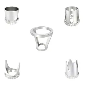Hubest 5cap 5pcs Airbrush Needle Cap Universal Short-front Spray Gun Metal 3.7-3.9mm