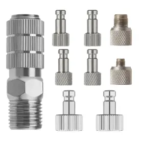 Ab-117a9192m8 Hubest Airbrush Quick Release Disconnect With 2 G1/8 Inch Male Plug Badger