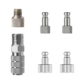 Ab-117a92pm5 Hubest Airbrush Quick Release Disconnect With 2pcs G1/8 Inch Male Plugs Paasche Mal