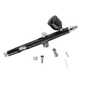 Tj-130a-h Hubest New 0.3mm Gravity Spray Gun Kit For Dual Action Airbrush Gunsblack