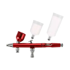 Us-tj-1301ac Hubest Dual-action 7cc 20cc 40cc 0.3mm Airbrush Spray Gun Gravity Feed Kit