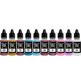 Air332 Huge Miniatures Airbrush Model Paint Bundle 17ml Acrylic Colorshift 10 Colors