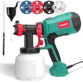 Ep013 Hychika Better Tools For Life Paint Sprayer 700w Hvlp Electric 1200ml Tank 4 Nozzle