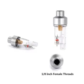 Hztyyier 738586473832 Airbrush In-line Mini Air Filter Trap Oil-water Separator With 1/8 #2