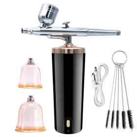 I-anzy 682601139879 Mini Airbrush Kit With Air Pressor Spray Gun 3 Ages Rdless Portable Ha