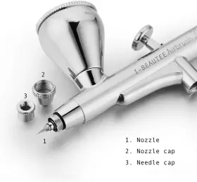 A130 I-beautee Dual Action Gravity Airbrush Pen With 3 Needle Sizes For Makeup #3