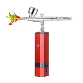 Tm80sc-318 I-beautee Portable Handhold Cordless Airbrush Kit With Compressor Auto Stop Use Compati