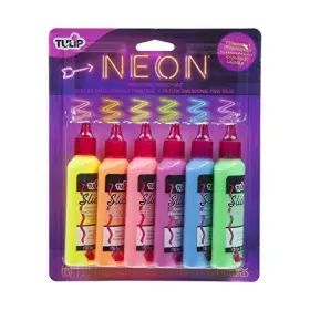 29027 I Love To Create Dimensional Neon Fabric Paint 1.25 Fl Oz Pack Of 6 #2