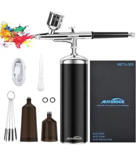Ibrookauction 600609754863 Mini Airbrush Compressor Kit Spray Gun Air Brush Nail Art Tattoo Paint Tool Set
