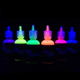 Bp25x7 Ilc 6 Bottles 1 Oz. Each Body Paint Pink Orange Yellow Green Blue Purple