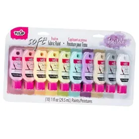 47797 Ilovetocreate Fabric Paint 1 Fl Oz Pack Of 10 Pastels