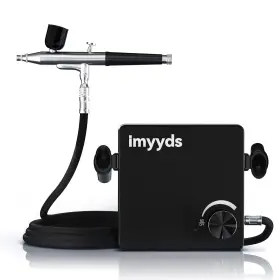 H-001-2 Imyyds 40psi Airbrush Kit With Compressor Stepless Adjustable Air Brush