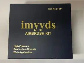H-001 Imyyds 40psi Airbrush Kit With Compressor Stepless Adjustable Air Brush