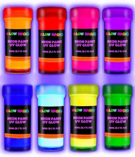Individuall 4260319230505 Glow In The Dark 0.7 Fl Oz Pack Of 8 Blacklight Activated