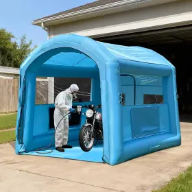 Inflabloom 094759041643 Inflatable Paint Booth 9.8x8.2x8.2ft Portable Tent With Blower Inch