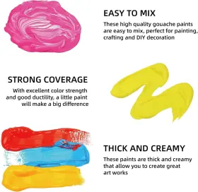 2000049175 Ink Lab Himi Gouache Paint Set Jelly Cup 18 Vibrant 1 Fl Oz Pack Of Green Case #3