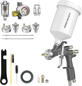 D1rnpwk Inokraft D1 Lvlp Air Spray Gun Premium Kit Paint For Cars And House Diy Painting