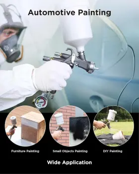 Ik01201001  Inokraft D1 Lvlp Air Spray Gun Premium Kit Easy To Use Paint For Cars And House Diy #2