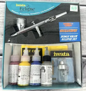 4502 Iwata Ecl Eclipse Series Gravity Feed Dual Action Airbrush - Brand New