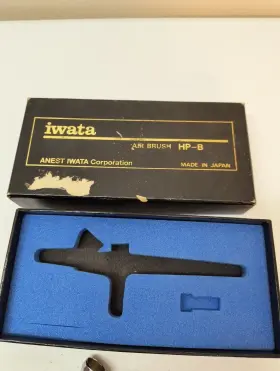 Iwata 734748050200 Air Brush Hp-b Japan Used H 2000 Vintage All Parts Shown Included Painting #2