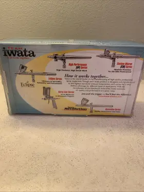 Iwata 734748135501 Eclipse Hp-sbs Autographics Airbrush Gun Used With Instruction Booklet #3