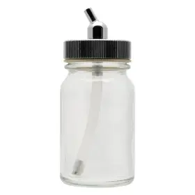 Iwata 734748142028 I 420 2 4202 Glass Siphon Bottle With Metal Adaptor Cap 1.5 Oz - 44 Ml