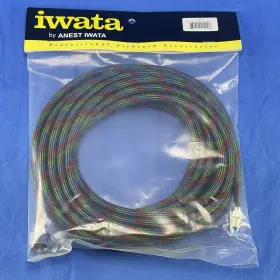 Bt020 Iwata 734748210208 20ft Braided Nylon Airbrush Hose With And 1/4 Inch Comp. Fitt