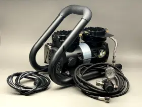 Is925ht Iwata 734748710838 - Airbrush Compressor Studio Series Power Jet Plus Tubular Hp 1/4