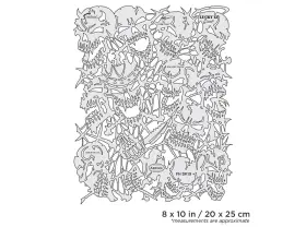 Iwata 758240138198 Artool Return Of Skullmaster Lucky 13 Freehand Airbrush Template By Craig