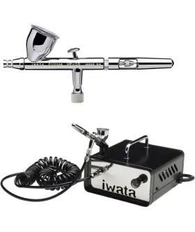 Is35 Iwata 859221006106 Iwata-medea Hp-cs .35mm Eclipse Airbrush With Ninja Jet Compressor #2