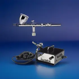 Is35 Iwata 859221006106 Iwata-medea Hp-cs .35mm Eclipse Airbrush With Ninja Jet Compressor