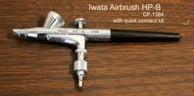 Iwata Cf-1384 Vintage Hp-b Airbrush Made In Japan Pre-anest Used With Quick Connect