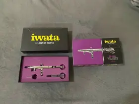 H1100 Iwata Rare Hi-line Hp-ah Airbrush With Custom Micron Trigger Discontinued
