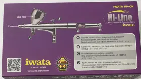 H4100 Iwata Hp-ch Hi Line Airbrush - Dual Action Large Gravity Feed Cup New Opened Box #2