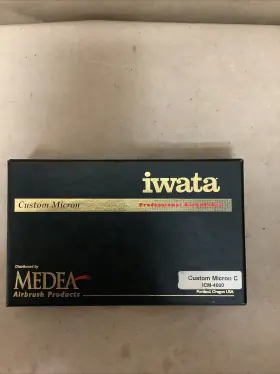 Icm-4000 Iwata Custom Micron Professional Airbrush With Acc In Box -silver #2