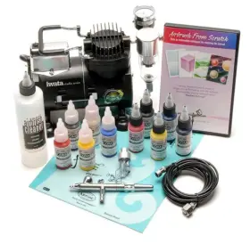 Iw-100 Iwata Airbrush Set With Compressor- Open Box