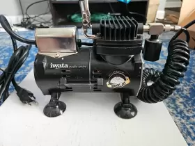 Iw-is800 Iwata Studio Series Is-800 Sprint Jet Power Air Compressor For Painting Tested #2