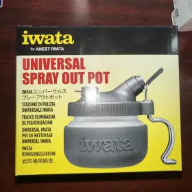 Iwcl-300 Iwata Spray Out Cleaning Pot With Airbrush Hanger
