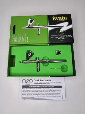 N-4500 Iwata Exclnt Neo Cn Gravity Feed Dual Action Airbrush Model N4500